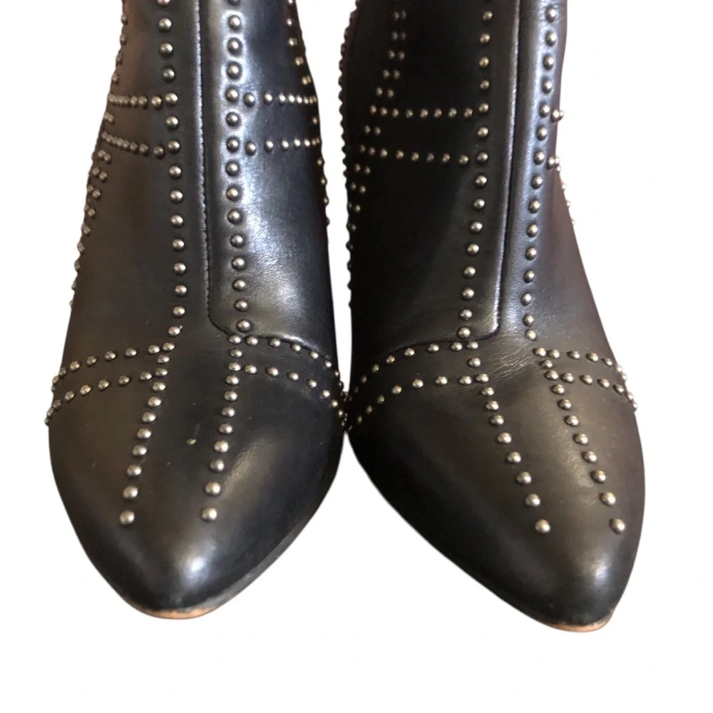 Vince Camuto Basila Black Soft Leather Heel Women Boots Size 5.5 - Picture 5 of 10
